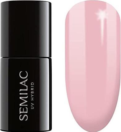 Actual product image Semilac 047 Pink Peach Milk 7ml (Pink Peach Milk, UV gel varnish)