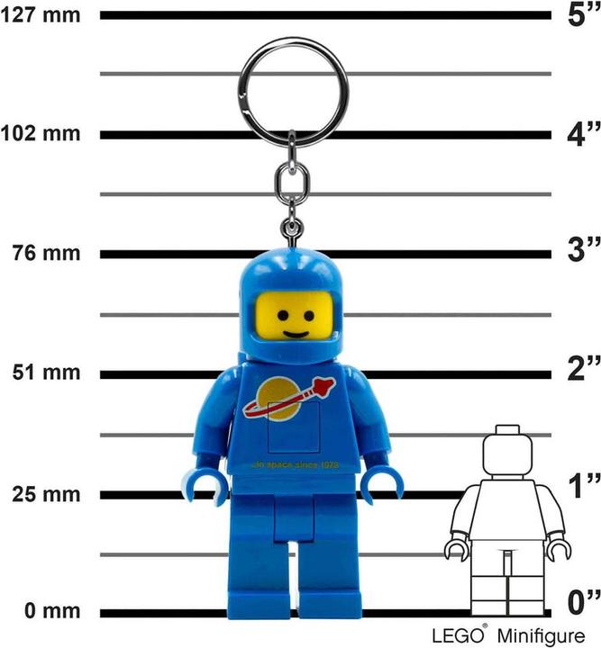 Actual product image LEGO Keychain w/LED - Spaceman Blue (4006036-KE10H)