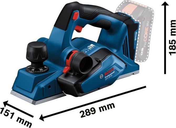 Actual product image Bosch Professional Cordless planer GHO 18V-26, in box