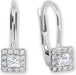 Actual product image Brilio Gentle white gold earrings with crystals 745 239 001 00553 0700000