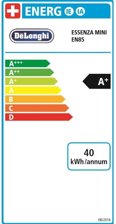 Etichetta energetica De'Longhi Nespresso Essenza Mini (NESPRESSO Original)