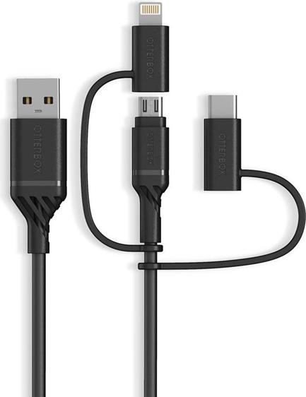 Image du produit OtterBox Câble 3 en 1 USBA-Micro/Lightning/USB-C (1 m, USB 2.0)