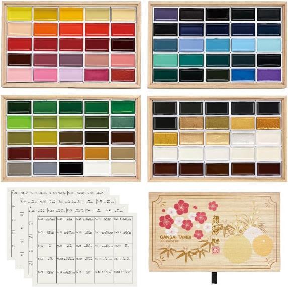 Produktbild Kuretake Aquarellset Gansai Tambi 100er (Mehrfarbig)