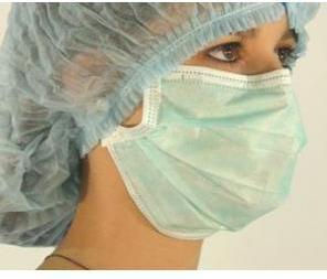 Produktbild Bastos Viegas Surgical OP-Maske TypII grün zum Binden 50 Stk (50 x)