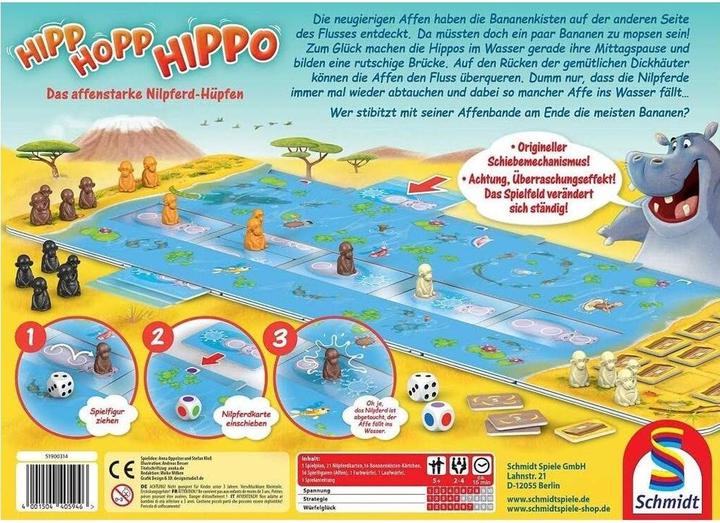 Actual product image Schmidt Spiele Hip-Hop-Hippo (German)