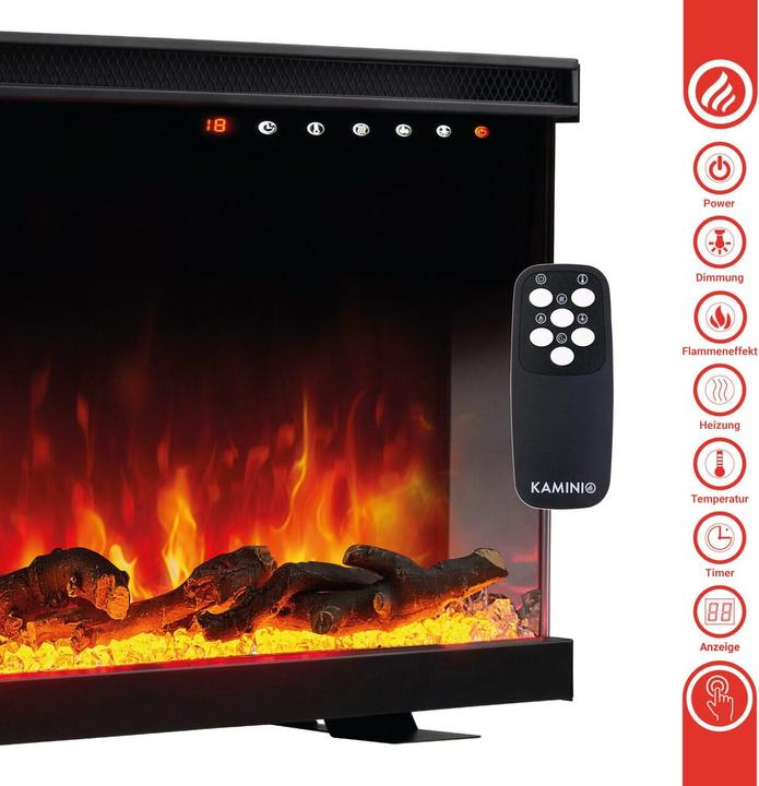 Actual product image Kaminio LEA 3-in-1 electric fireplace