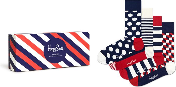Immagine prodotto Happy Socks Classic Navy Gift Set (confezione da 4, 41 - 46)