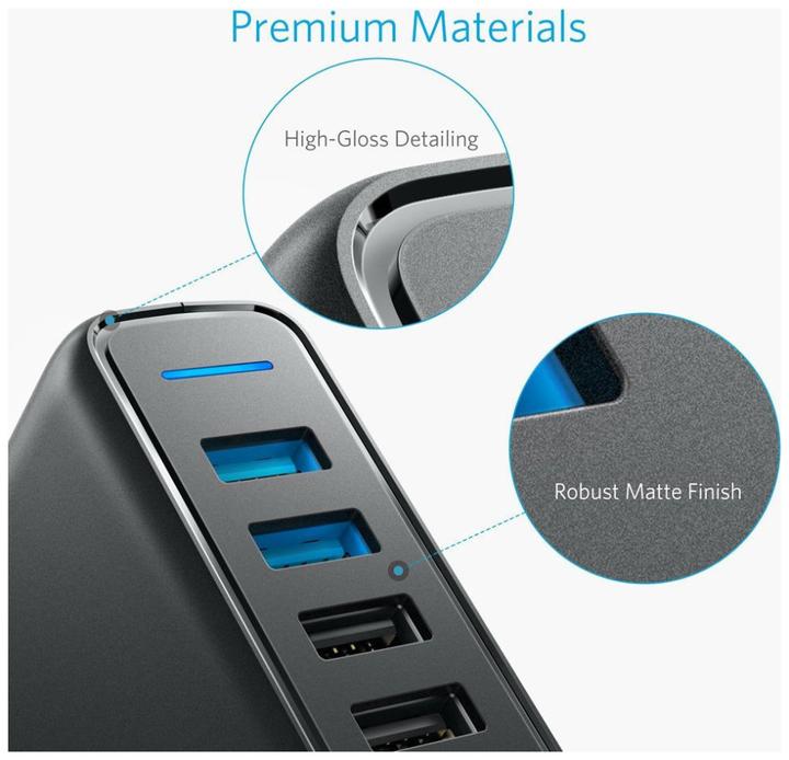Actual product image Anker PowerPort Speed 5 (63 W)