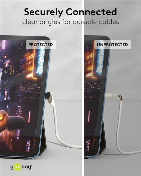 Produktbild Goobay USB-C-Adapter vertikal 90° kurz, USB4 (240 W)