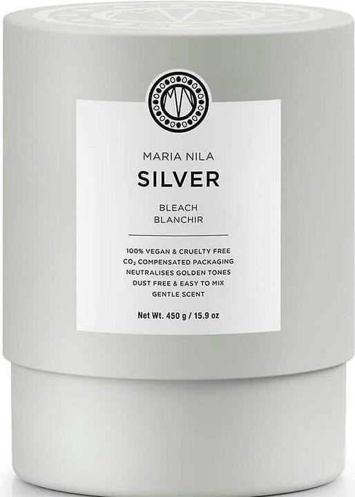Image du produit Maria Nila Bleach Collection Silver pour la neutralisation des tons jaunes Poudre oxydante pour cheveux - 450 g