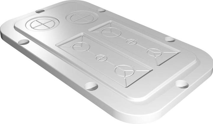 Actual product image Rittal Plastic flange plate modular metric pre-stamping