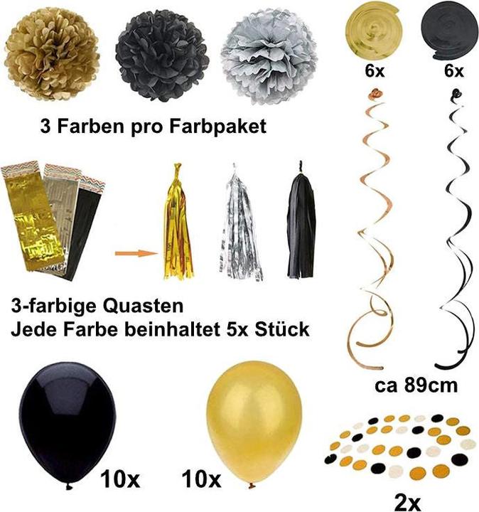 Actual product image Hermex Birthday Party Balloon Set Party Decoration Balloon Deco (1 x)