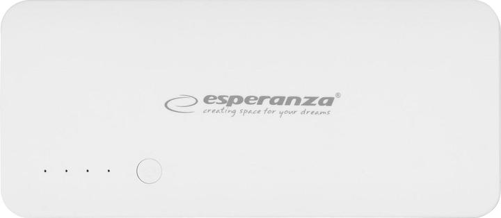 Immagine prodotto Esperanza EMP106WE Radium - Grigio - Bianco - Universale - Rettangolo - 8000 mAh - USB - 5 V (8000 mAh, 29.60 Wh)