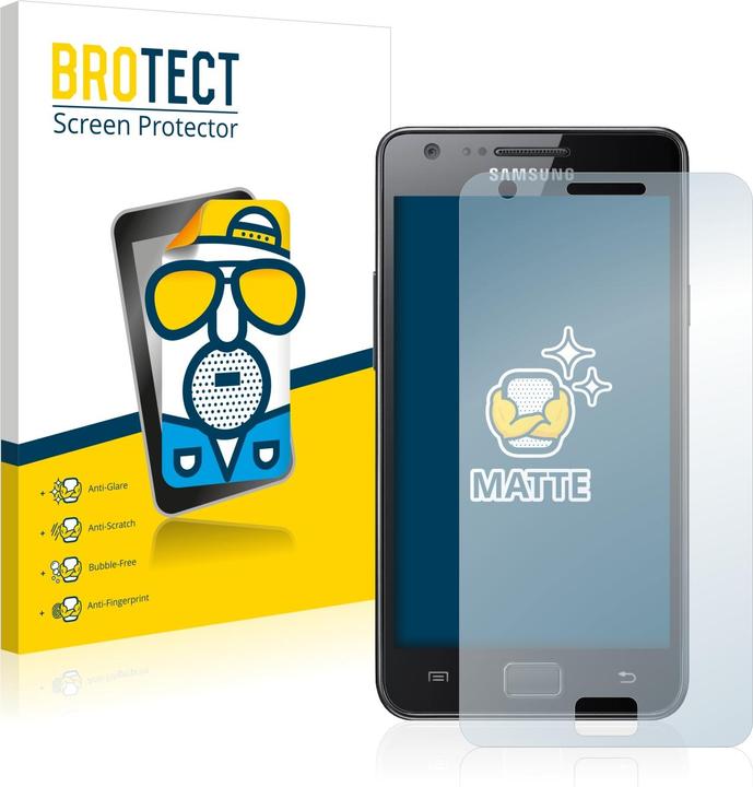 Actual product image BROTECT Anti-glare screen protector matt (2 Piece, Samsung Galaxy S2)