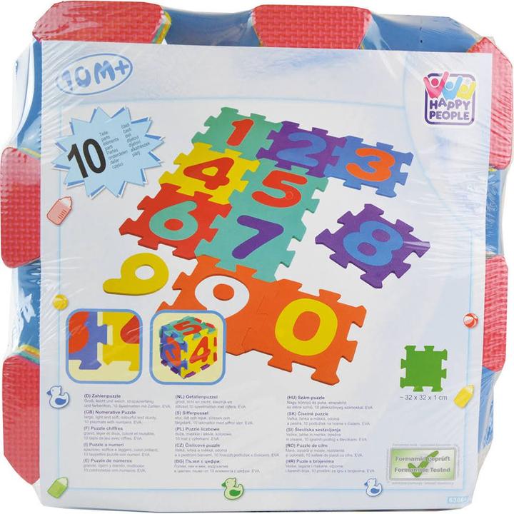 Image du produit Happy People Tapis puzzle avec chiffres (32 x 32 x 1 cm)