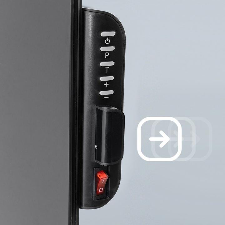 Actual product image Cronos Promiennik podczerwieni Synthelith CRG-720TWP 720W szklany czarny z WiFi i pilotem (720 W)