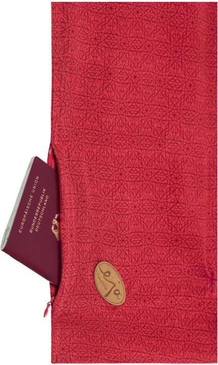 Image du produit eja Travel Schal Foulard de voyage avec protège-dents (Cadenas + étiquette pour bagage)