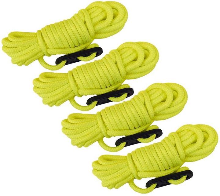 Produktbild Happy People 4 Abspannleinen 3m/3mm nachtleuchtend neongelb