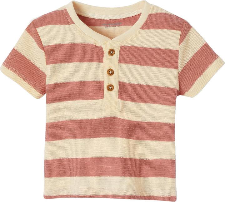Produktbild Vertbaudet Bio-Kollektion: Gestreiftes Baby Shirt aus Waffelpikee (92)