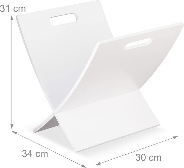 Actual product image Relaxdays Newspaper rack (30 x 34 x 31 cm)