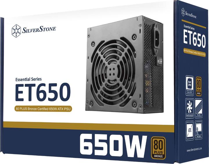 Image du produit Silverstone Alimentation électrique SST-ET650-B 650 W (650 W)