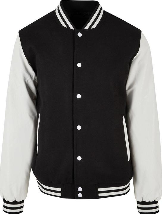 Actual product image Build Your Brand Mens Old School College Varsity Jacket (4XL)