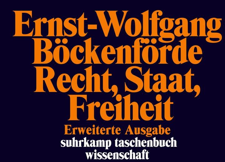 Produktbild Recht, Staat, Freiheit (Deutsch, Ernst-Wolfgang Böckenförde, 1991)