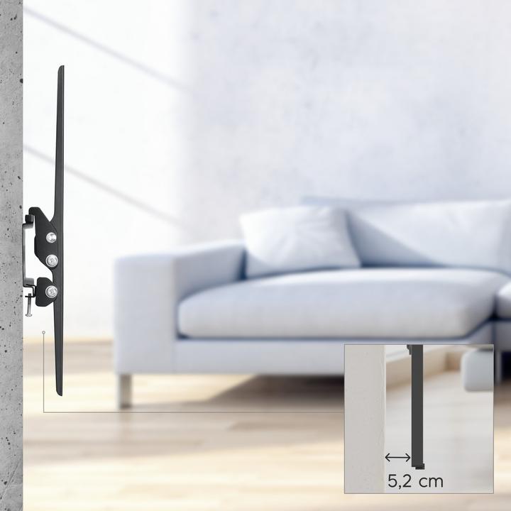 Produktbild Hama TV-Wandhalterung, neigbar, 191 cm (75") bis 40 kg (Wand, 75", 40 kg)
