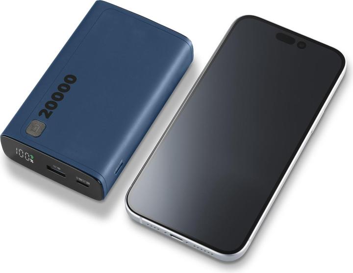 Produktbild Cellularline CELLULAR L& CLL PB DISPLAY 20000 BL (20000 mAh, 20 W, 77 Wh)
