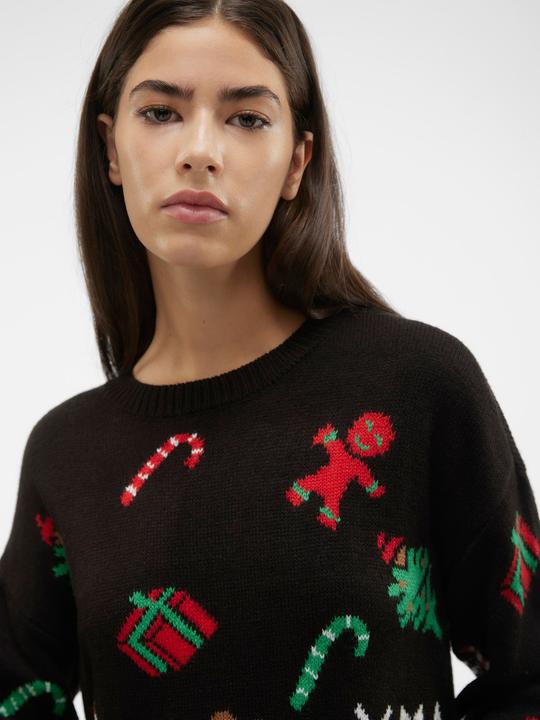 Actual product image Vero Moda VMXMASPARTY LS H/L O-NECK PULL. XMAS EXC Knitted Pullover (S)