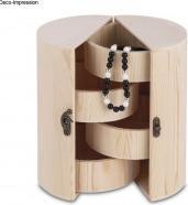 Actual product image Rayher Wooden jewelry pillar Milano FSC Mix Credit, mediu