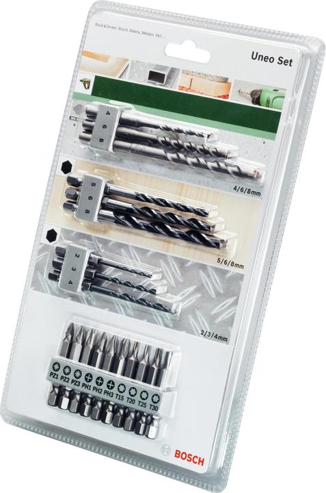 Immagine prodotto Bosch Zubehör Set misto SDS-Quick (4 mm, 6 mm, 8 mm)