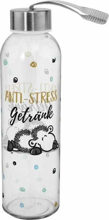 Immagine prodotto Sheepworld 46522 Trinkflasche Antistress, Glas, 50 cl (0.50 l)