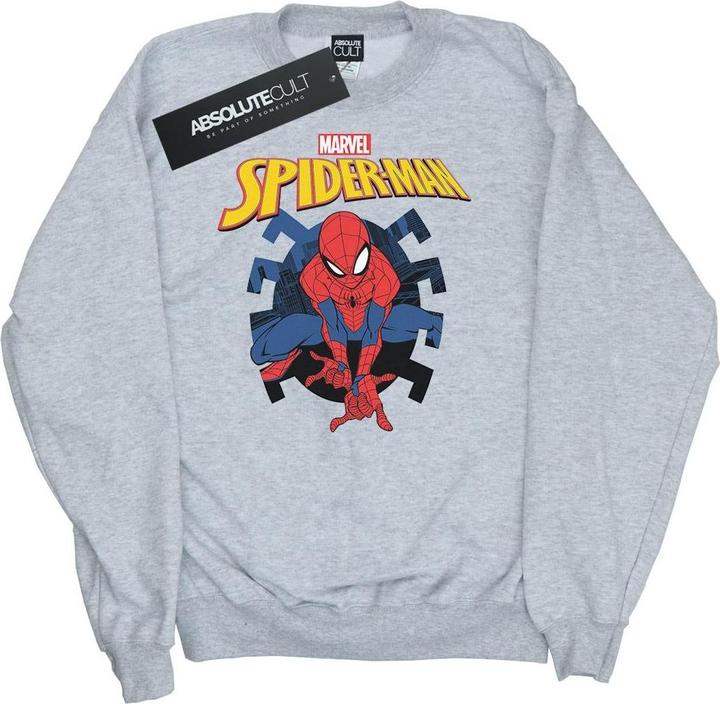 SpiderMan Web Shooting Emblem Logo Sweatshirt