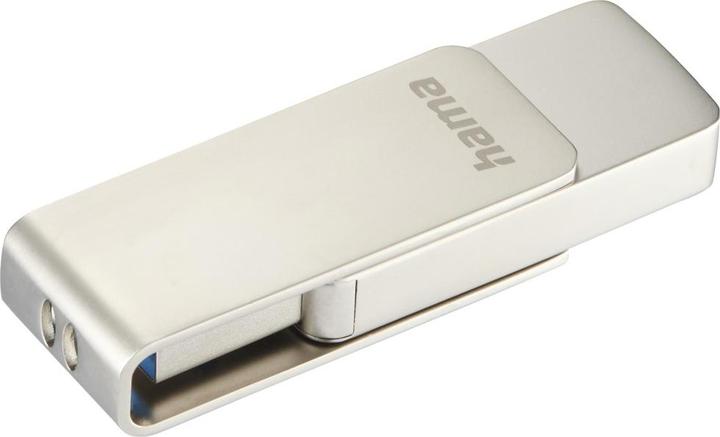 Produktbild Hama USB-Stick Rotate Pro, USB 3.0, 128GB, 90MB/s, Silber (128 GB, USB 3.0)