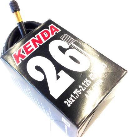 Actual product image Kenda Inner tube Velo 26 x 1.75/2.125 40/57-559 Moto valve 48 mm (Schrader (AV), 26", 48 mm)