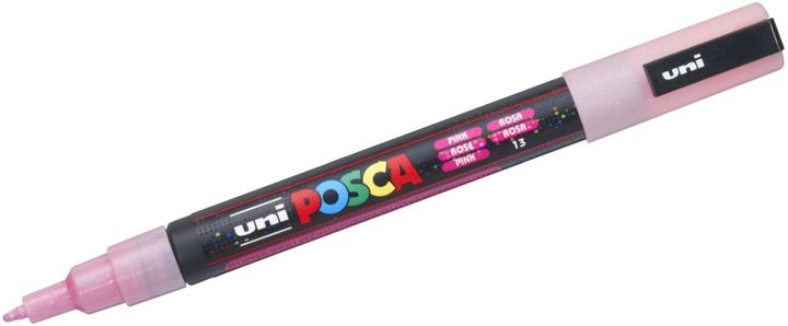 Immagine prodotto Posca Marchio PC-3M a punta tonda (Rosa glitterato, 1.30 mm, 1 x)
