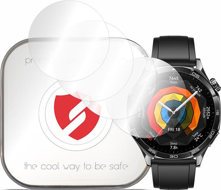 Actual product image Smart Protection - Premium Classic (4 pack) - Huawei Watch GT 5 46mm - Clear