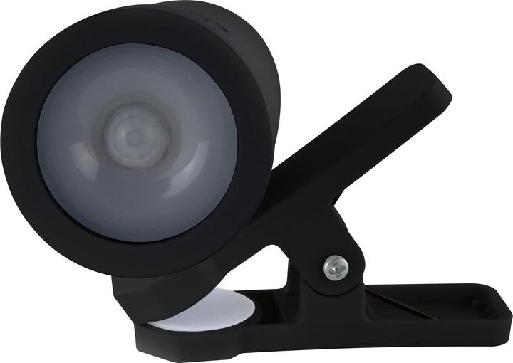 Actual product image REV LED rechargeable clip light with switch, black 2014100400 (180 lm)