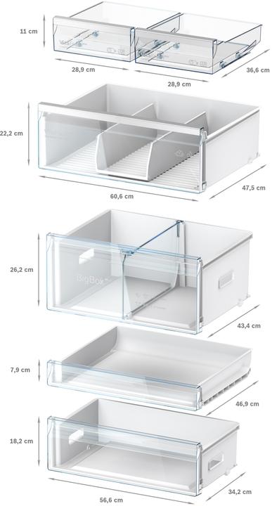 Produktbild Bosch Hausgeräte BOSC Stand-Kühl-Gefrierkombination (526 l)