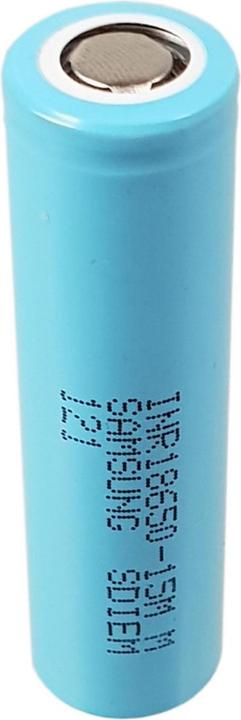 Actual product image Samsung Rechargeable battery SDI INR18650-15M (1 pcs., 18650, 1500 mAh)