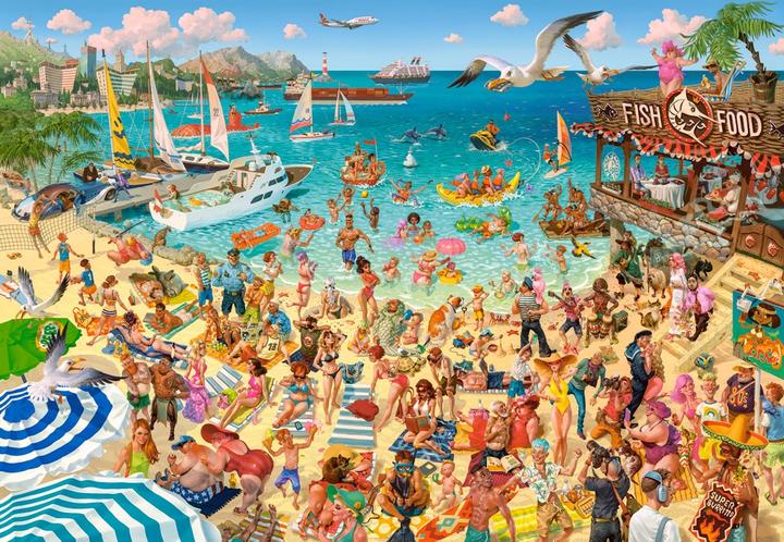 Actual product image Castorland Puzzle 1000 pieces Fun by the Sea (1000 pieces)