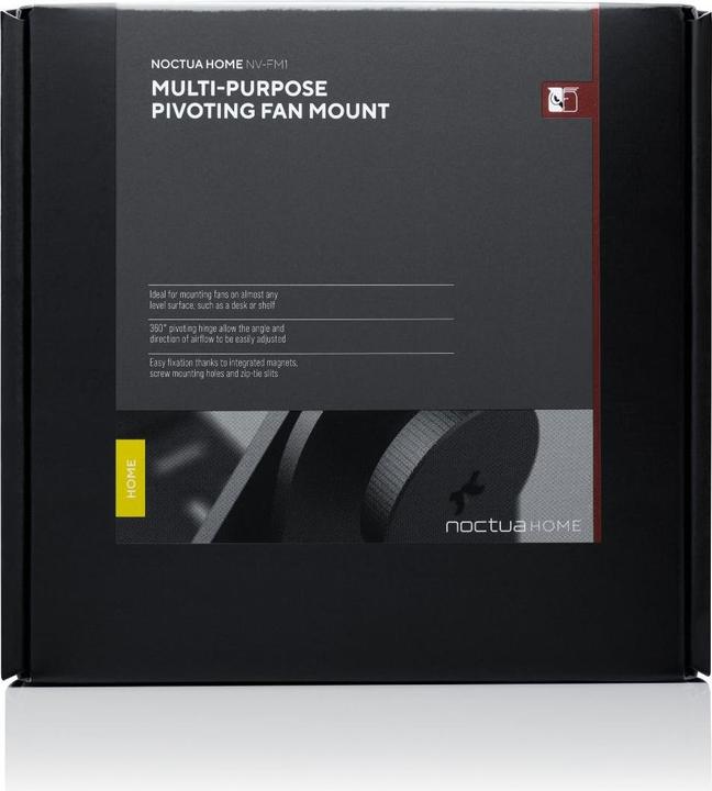 Image du produit Noctua Support de haut-parleur polyvalent NV-FM1 (noir (mat), articulation 360?)