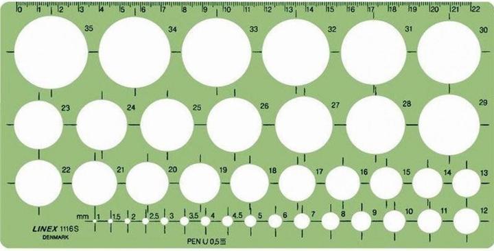Image du produit Linex Modèle de cercle 39 cercles (242.40 mm)