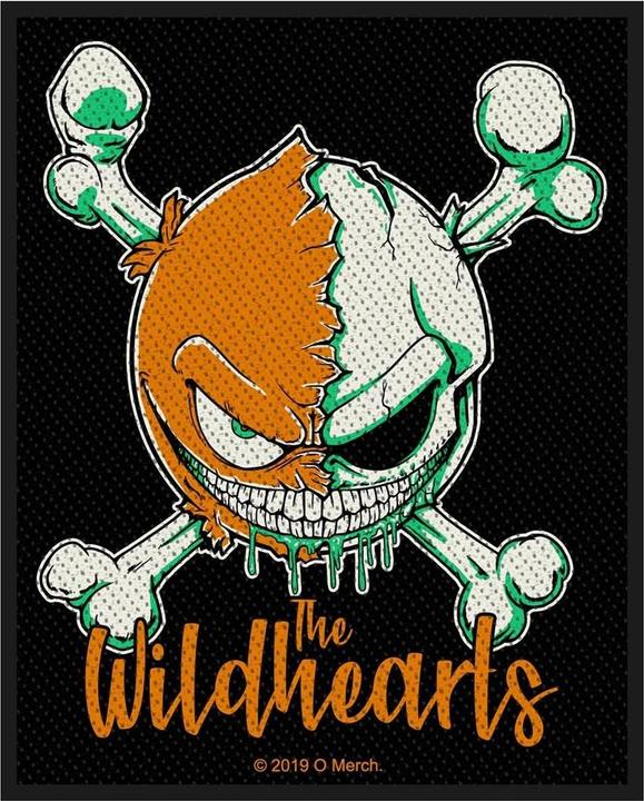 Actual product image The Wildhearts Logo skull patch