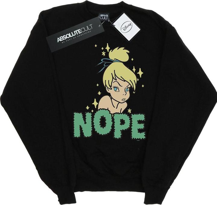 Actual product image Disney Womens/Ladies Tinker Bell Nope Sweatshirt (XXL)