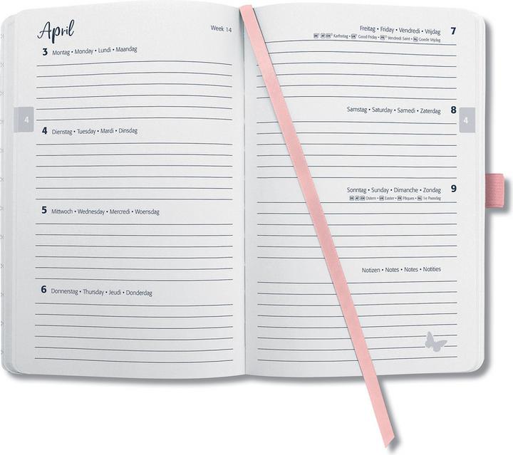 Image du produit Jolie Agenda Flair 2025 J5111 1W/2S rose rose ML A5 (Allemand)