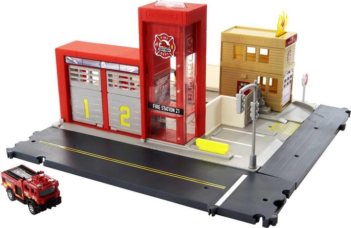 Actual product image Matchbox Fire station playset