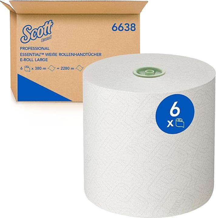 Produktbild Scott Rollenhandtücher 380m Essential Packung 6 Stück (6 x)