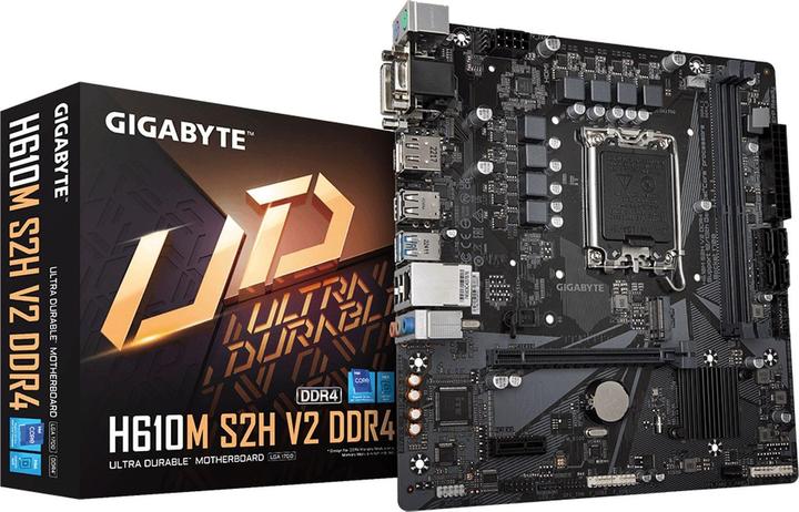 Actual product image Gigabyte MB S2H V2 DDR4 H610,S1700,mATX,Intel (LGA 1700, Intel H610 Express, mATX)